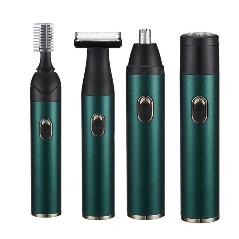 4-in-1 Electric Nose Hair Trimmer Kit - Rechargeable Multifunctional Groomer for Men