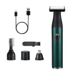 4-in-1 Electric Nose Hair Trimmer Kit - Rechargeable Multifunctional Groomer for Men