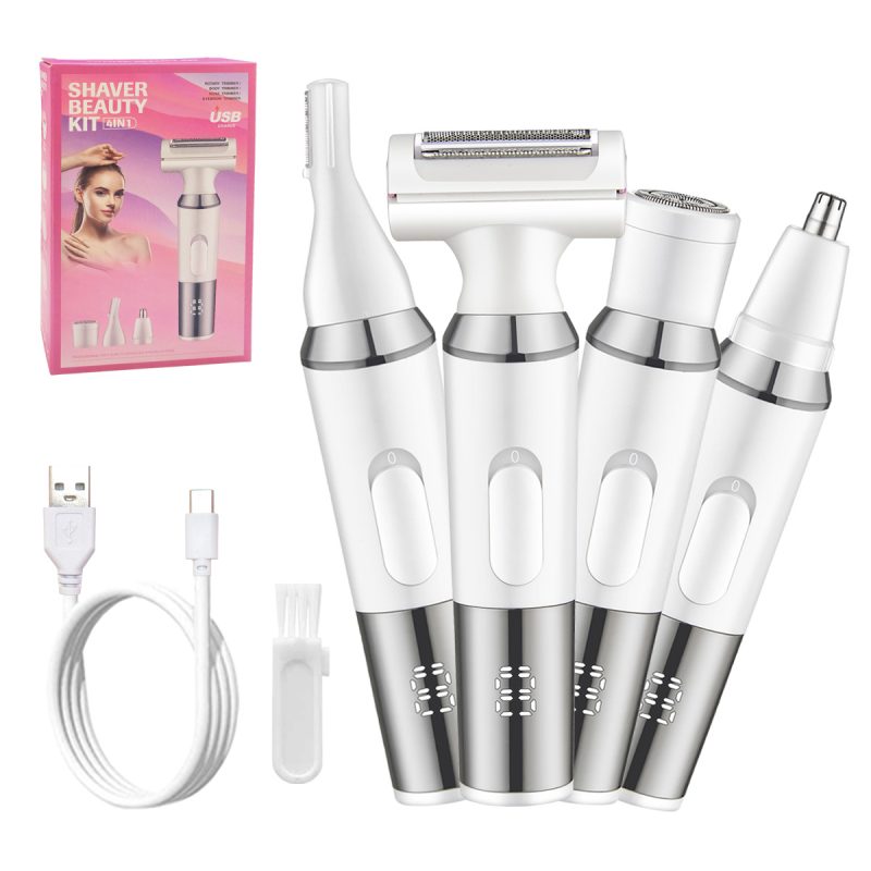 4-in-1 Multipurpose Hair & Nose Hair Trimmer | Regular Grooming Kit for Men & Women