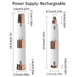 Double-Headed Ear & Nose Hair Trimmer | 2-in-1 Rechargeable Grooming System