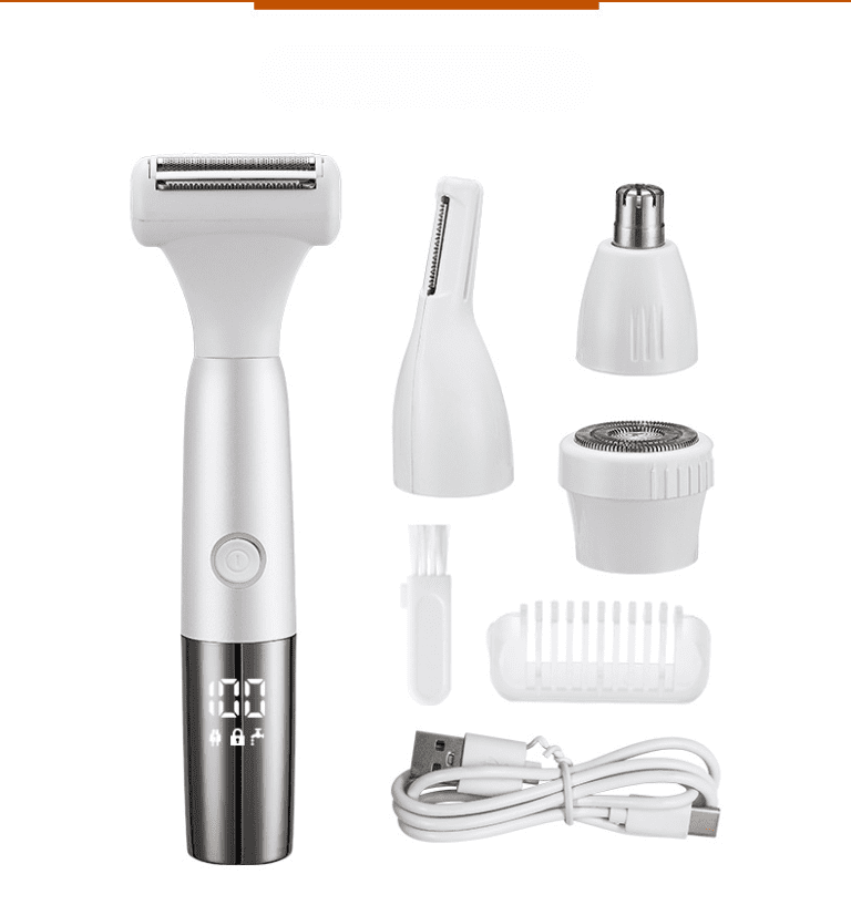 Pro 4-in-1 Multi Groomer Kit - Nose Hair Trimmer, Shaver & Detailer