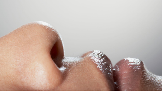 Nose close-up for safe grooming in Nose Hair Trimmer Guide