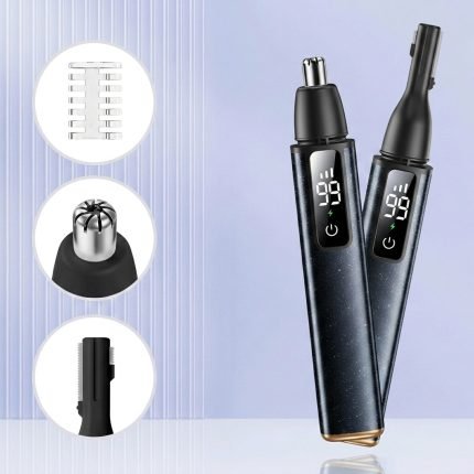 2-in-1 LCD Touch Nose & Ear Hair Trimmer – English Packaging4