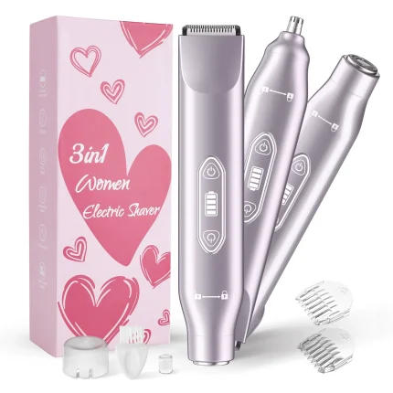 3-in-1 Full-Body Waterproof Trimmer – Nose, Ear & Body Hair2