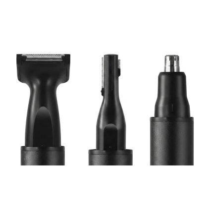 3-in-1 Nose, Ear & Eyebrow Trimmer – 90-Min Runtime, Interchangeable Heads2
