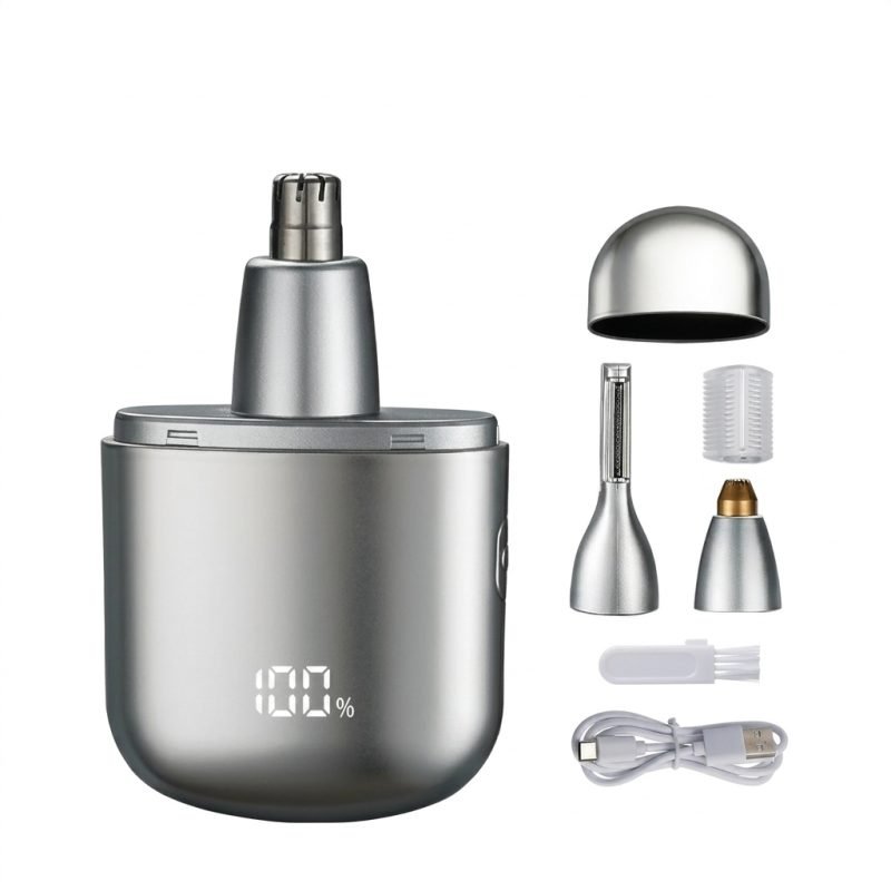 3-in-1 Nose & Eyebrow Trimmer Kit – LED Battery Display3