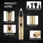 4-in-1 Men's Grooming Kit – 30-Day Standby, 8500 RPM, Dry & Wet Use4