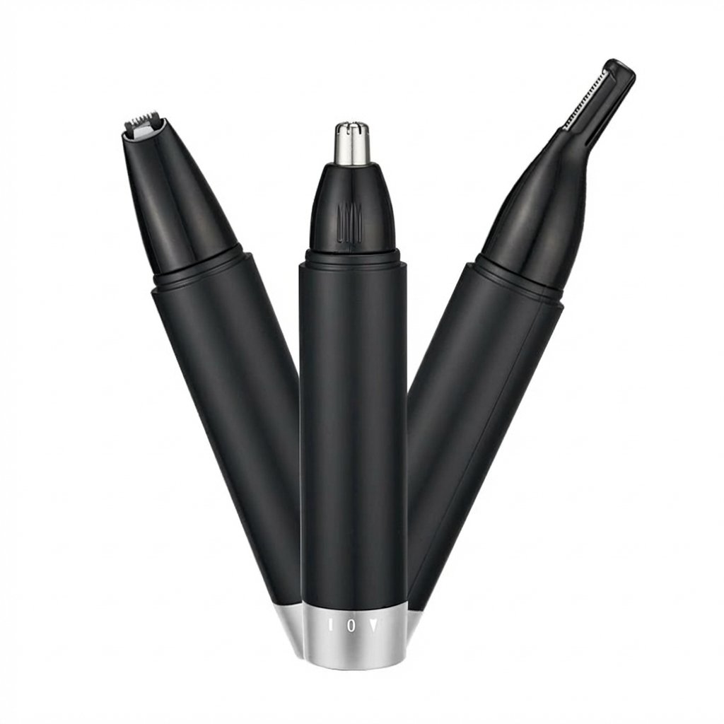 3-in-1 battery powered nose ear eyebrow trimmer no charging cable