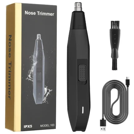 Full-Body Washable Electric Nose Hair Trimmer – USB-C, Pull-Free Blade