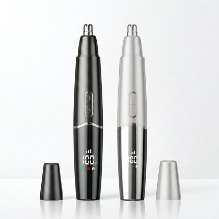 IPX7 Waterproof Nose Hair Trimmer with Digital Display
