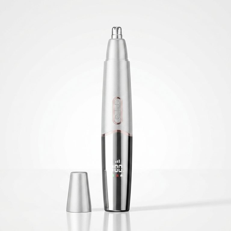 IPX7 Waterproof Nose Hair Trimmer with Digital Display2