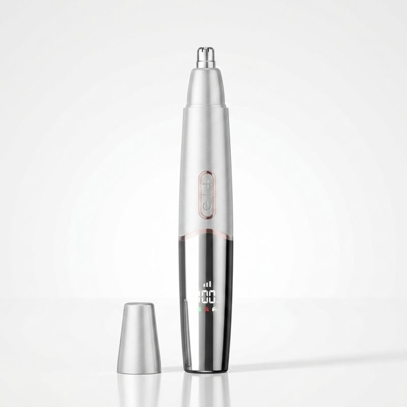 IPX7 Waterproof Nose Hair Trimmer with Digital Display2