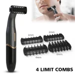 Men's 3-Piece Grooming Kit – Shaver, Eyebrow Trimmer & Nose Trimmer, LCD Display