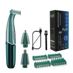 Men's 3-Piece Grooming Kit – Shaver, Eyebrow Trimmer & Nose Trimmer, LCD Display2