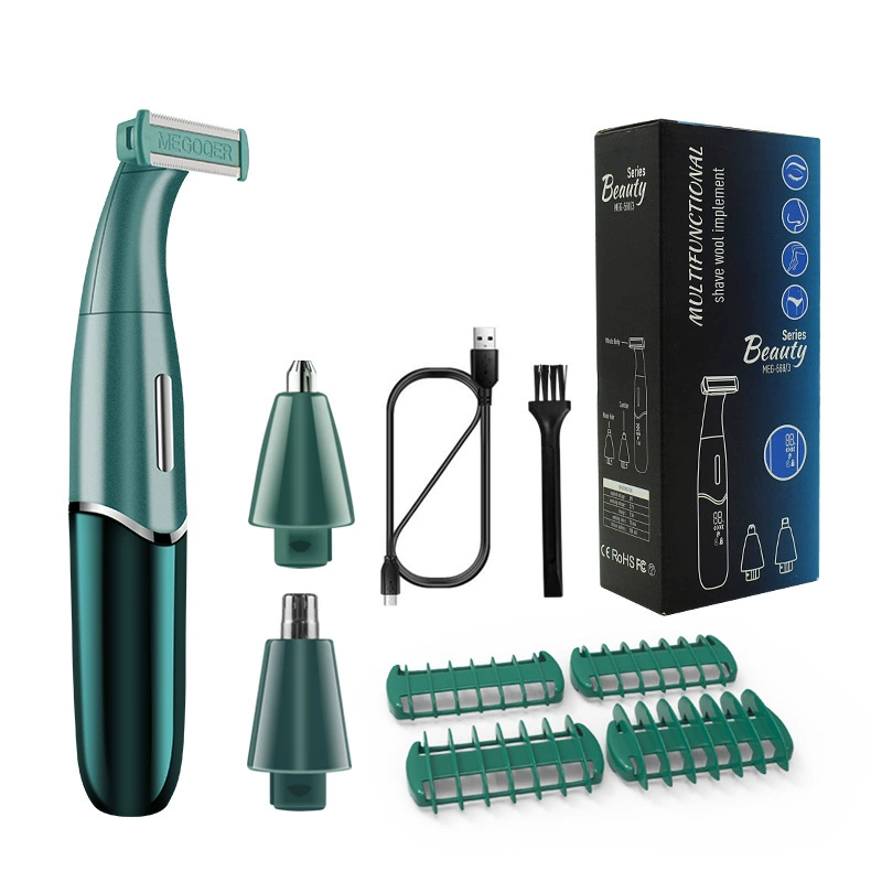 Men's 3-Piece Grooming Kit – Shaver, Eyebrow Trimmer & Nose Trimmer, LCD Display2