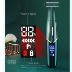 Men's 3-Piece Grooming Kit – Shaver, Eyebrow Trimmer & Nose Trimmer, LCD Display3
