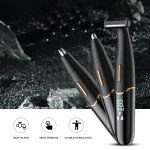 Men's 3-Piece Grooming Kit – Shaver, Eyebrow Trimmer & Nose Trimmer, LCD Display4