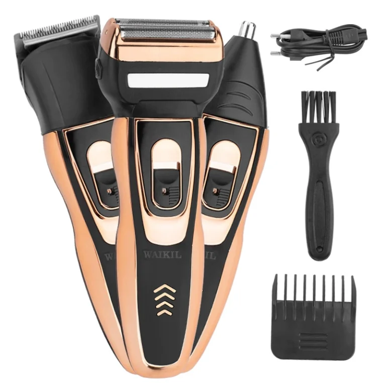 Men's 3-in-1 Electric Shaver – Brushless Motor, Face, Scalp & Nose
