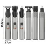 Men's 3-in-1 Magnetic-Head Shaver Kit – Nose Trimmer, LED Display, Child Lock3