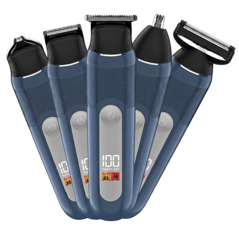 Men's 5-in-1 Body & Hair Grooming Kit – USB Rechargeable, Premium Finish3