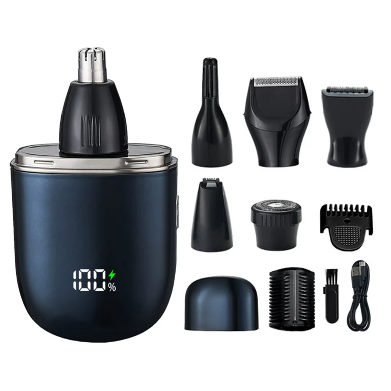 Men's Multi-Function Electric Shaver with Nose Trimmer
