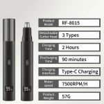 Nose Ear Eyebrow Trimmer (3-in-1)