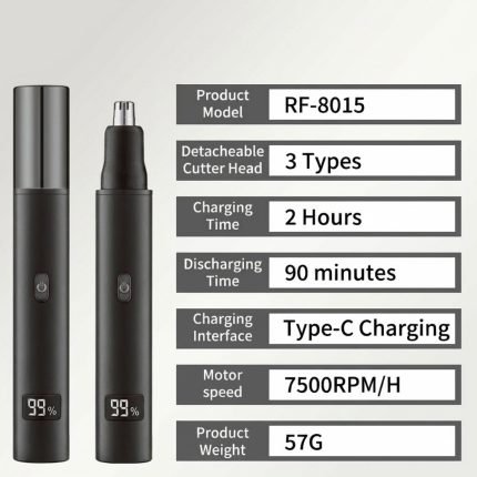 Nose Ear Eyebrow Trimmer (3-in-1)