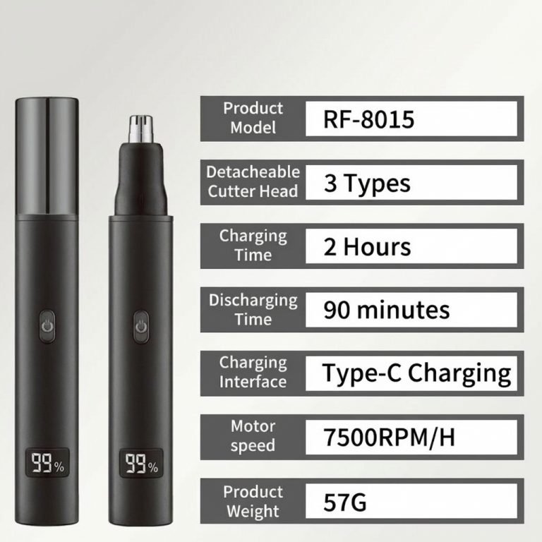 Nose Ear Eyebrow Trimmer (3-in-1)